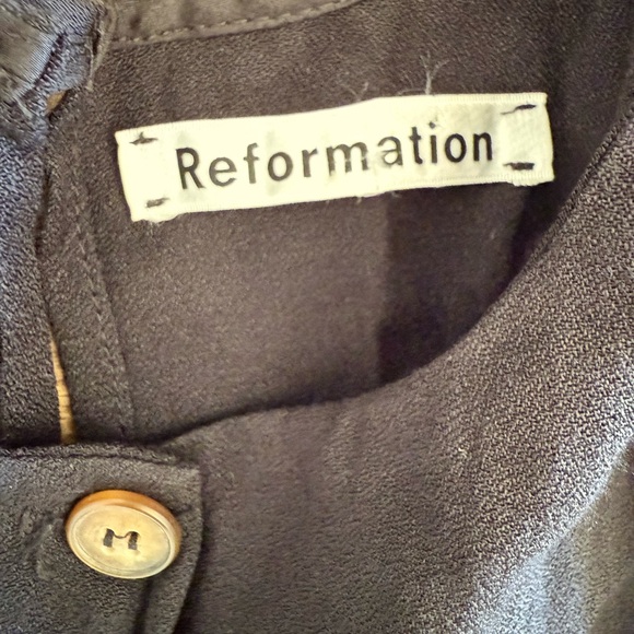 Women’s Reformation Black Maxi Button Up Dress - Picture 8 of 12